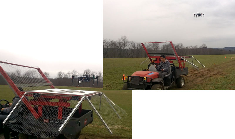 Autonomous UAV Landing on a Moving Vehicle and Real-Time Ellipse Detection